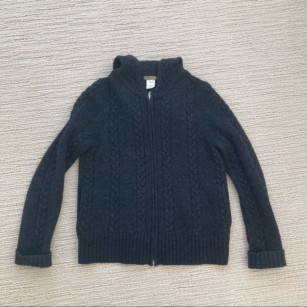 J. Crew wool zip up sweater